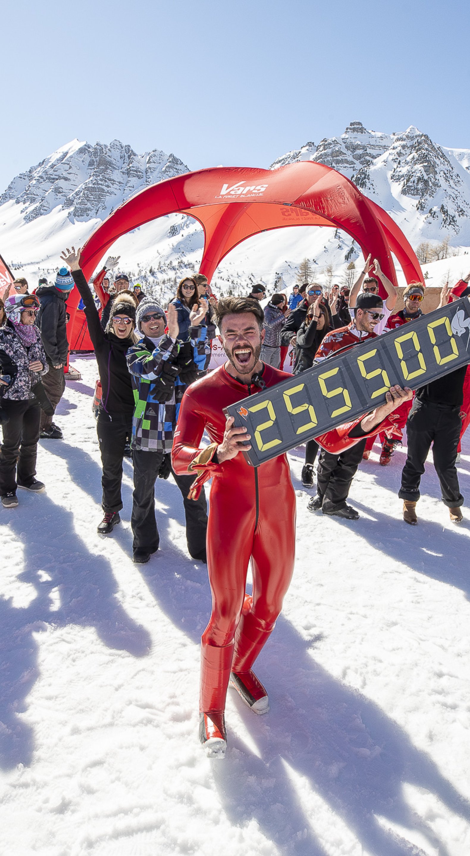 Vars : reportage photo du cas client Vars : faire du ski de vitesse un sujet grand public