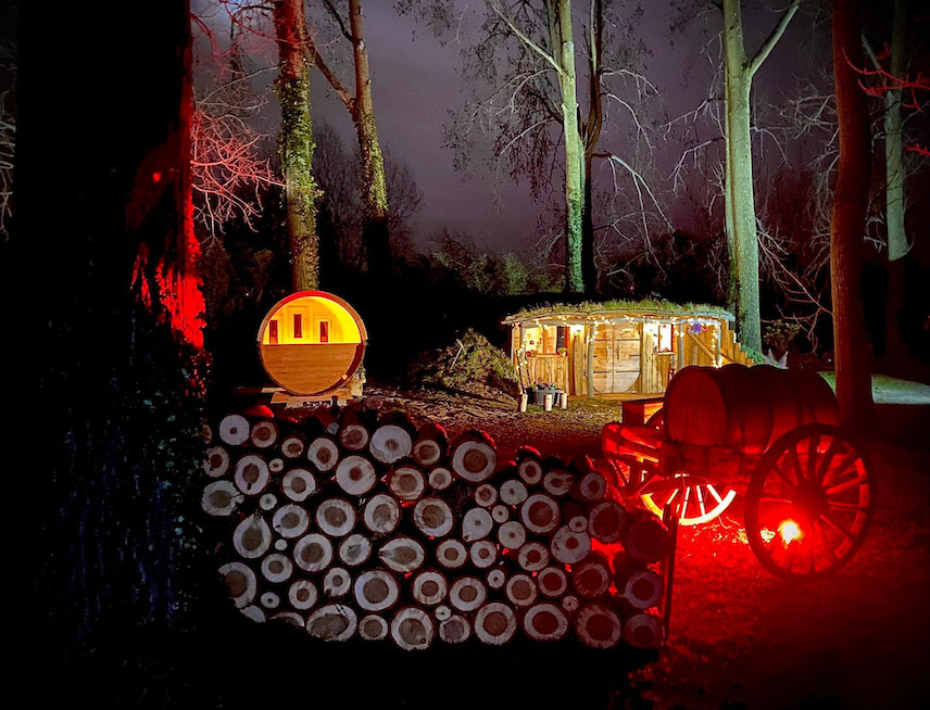 Cabane façon maison de hobbit