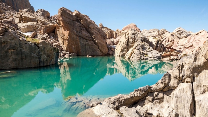 Vue du lac des 9 couleurs