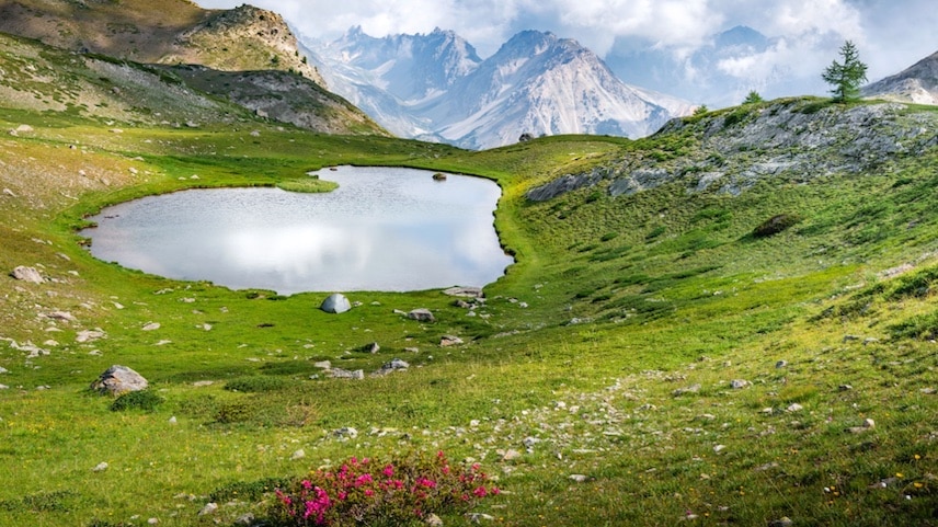 Vue du lac de Serre Chevalier